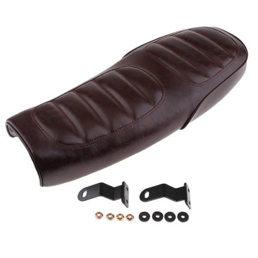 Selle scrambler biplace vintage similicuir amovible